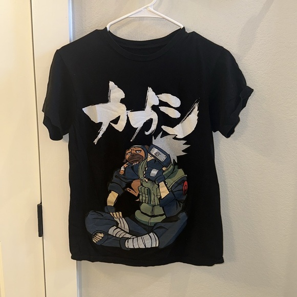 EUC Naruto Kakashi Screen Tee Short Sleeve T-Shirt Size S Small - Picture 2 of 7